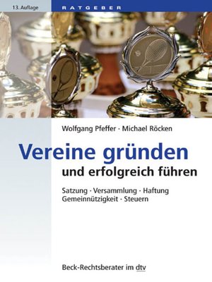 cover image of Vereine gründen und erfolgreich führen